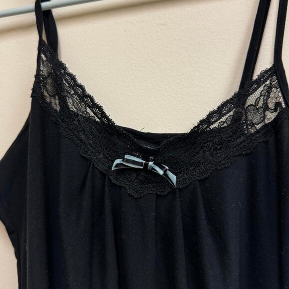 Apt. 9 Black Lace Bow Slip Dress – Size Small - Picture 2 of 4